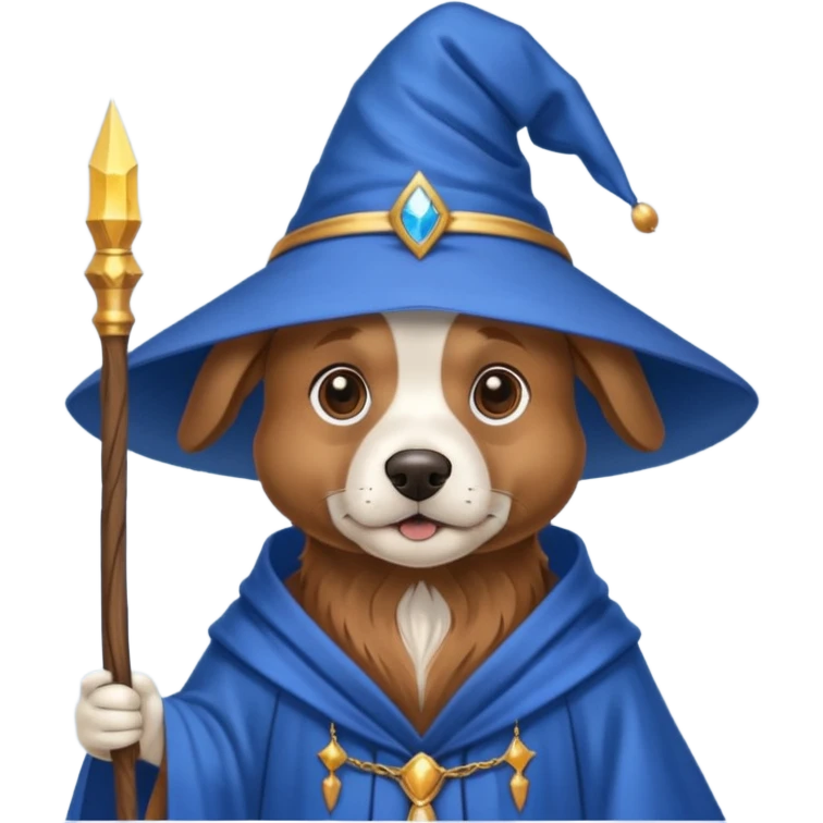 Dog wizard emoji