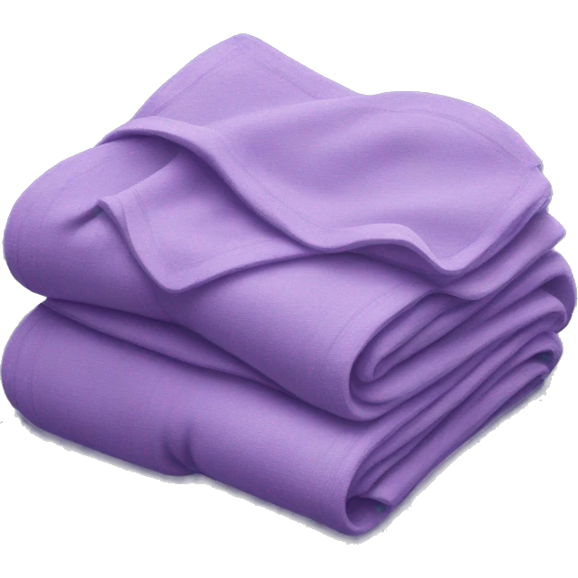 A violet folded blanket emoji