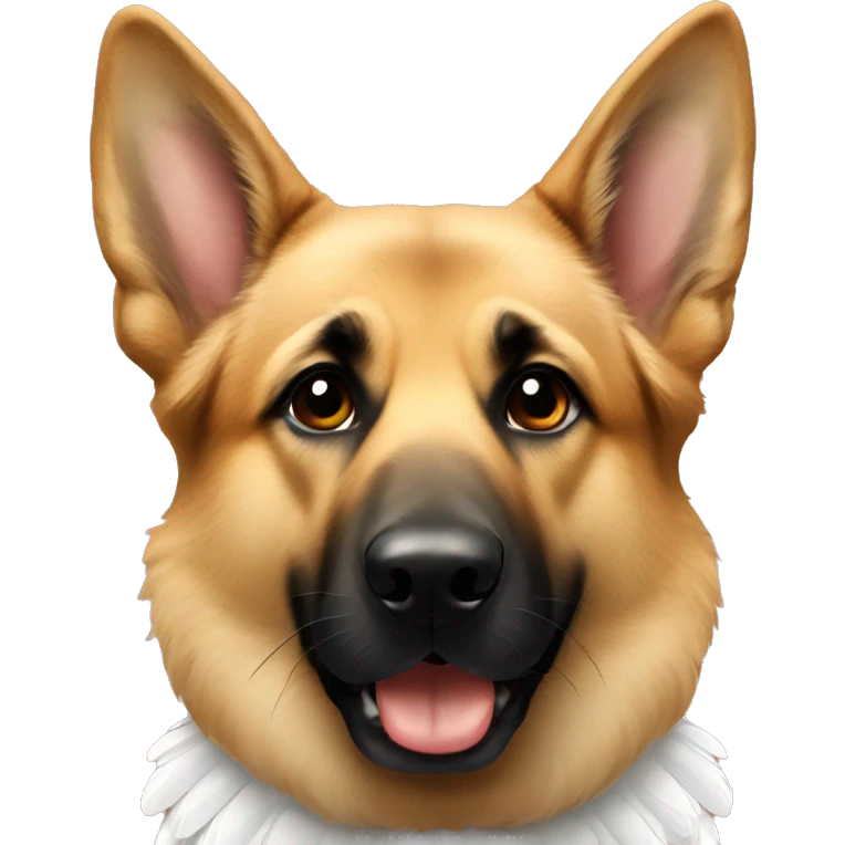 German shepherd with angel wings  emoji