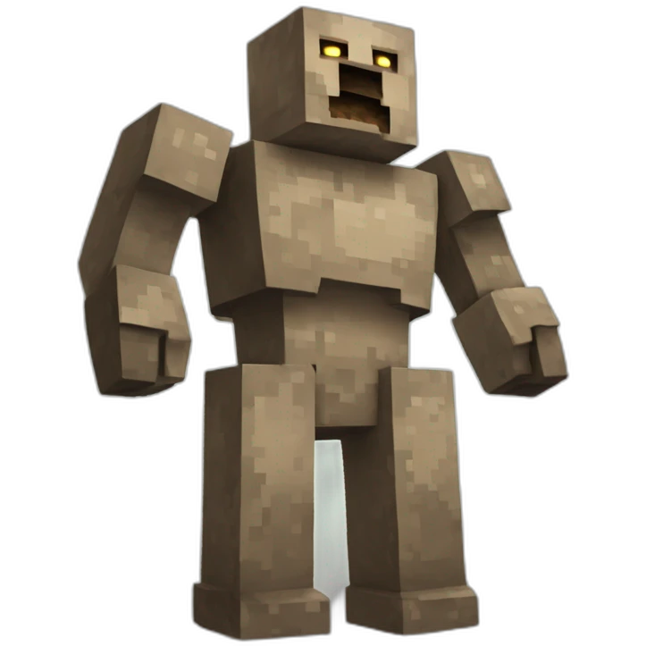 Minecraft giant dirt golem emoji