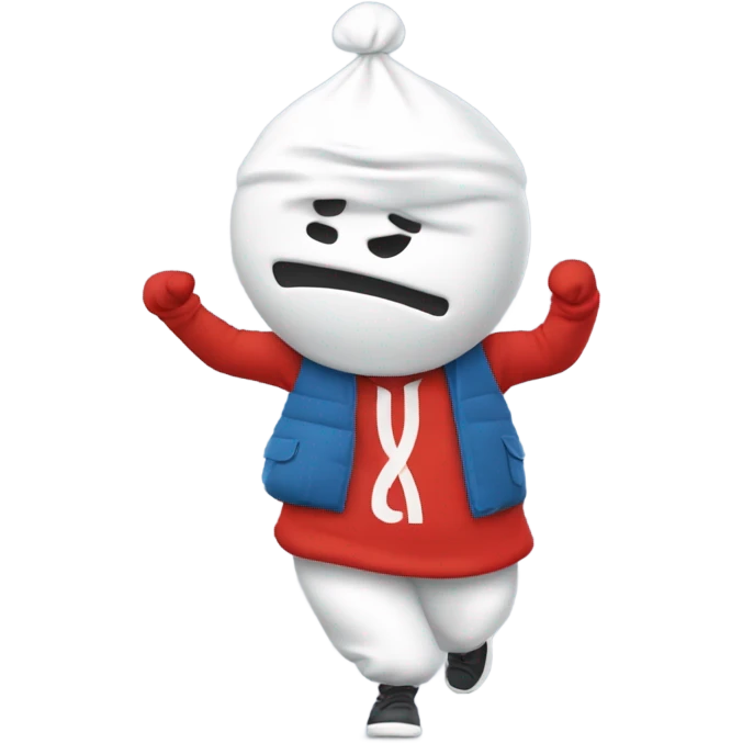 Fait moi un bonhomme qui dab emoji