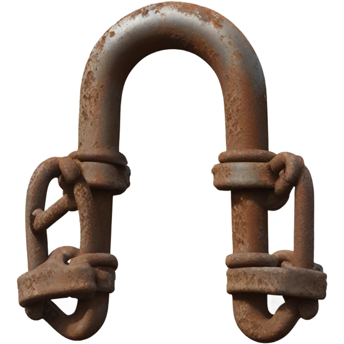 old metal shackles emoji