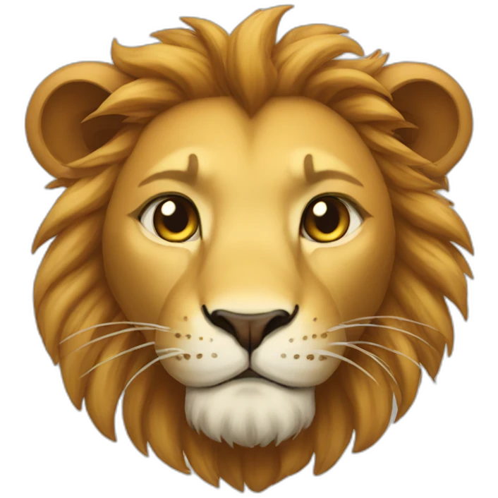 Lion with kitty emoji