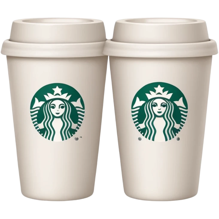 make a couple star bucks emojis and only make one cup emoji