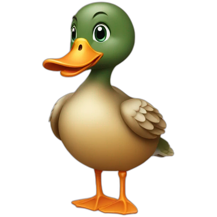 Duck with heart emoji
