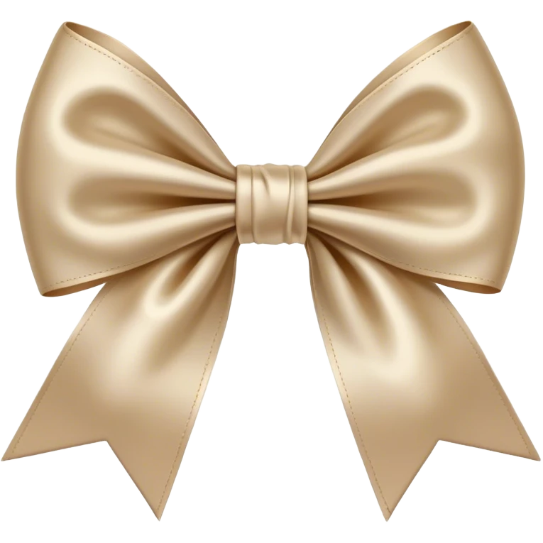Beige bow emoji