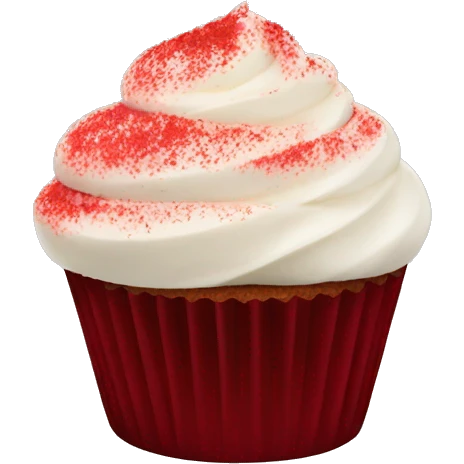 red velvet cupcake emoji