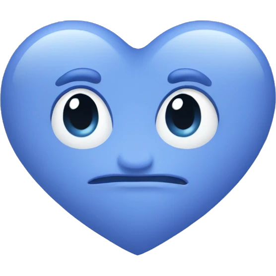 Periwinkle heart emoji emoji