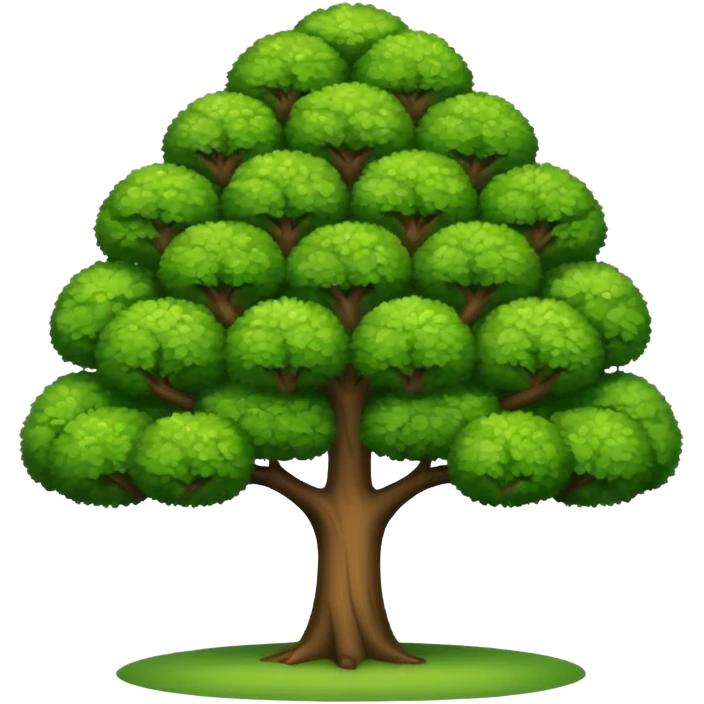 shaped tree emoji