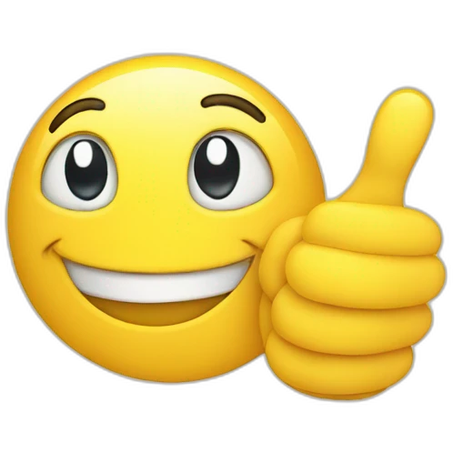 smiley with thumb up emoji