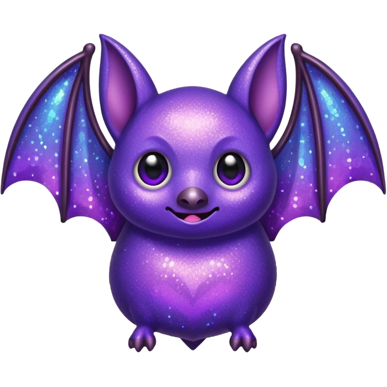 glitter purple bat emoji