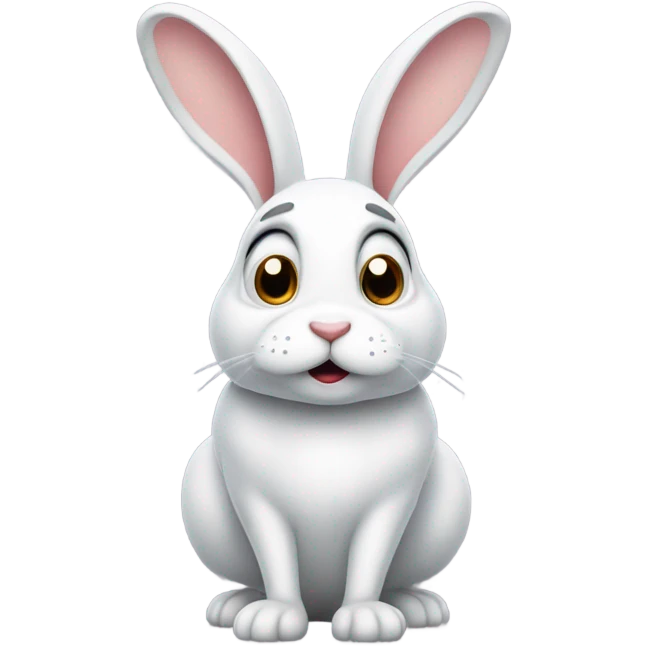 White Rabbit feels lost  emoji
