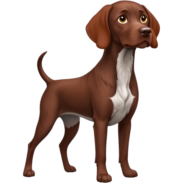 reddish brown german short haired pointer emoji