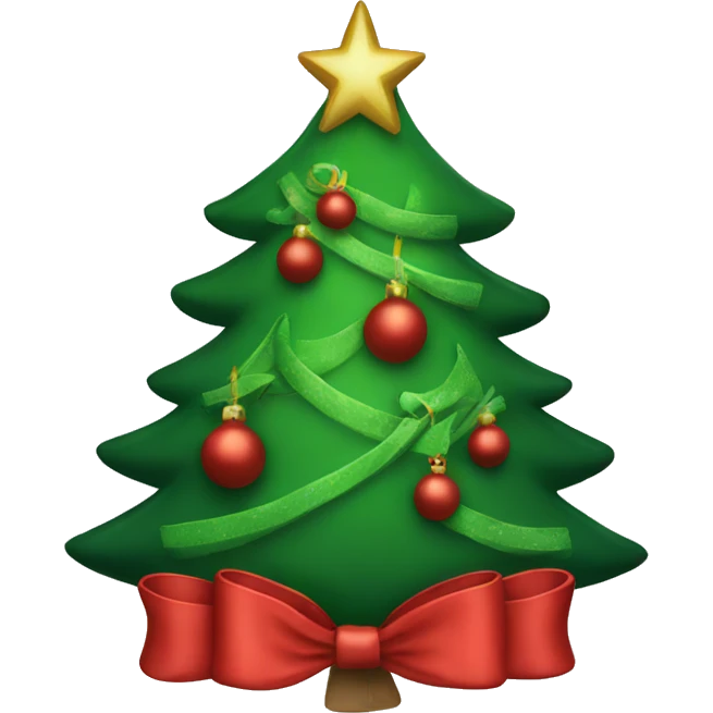 Red and green christmas  emoji