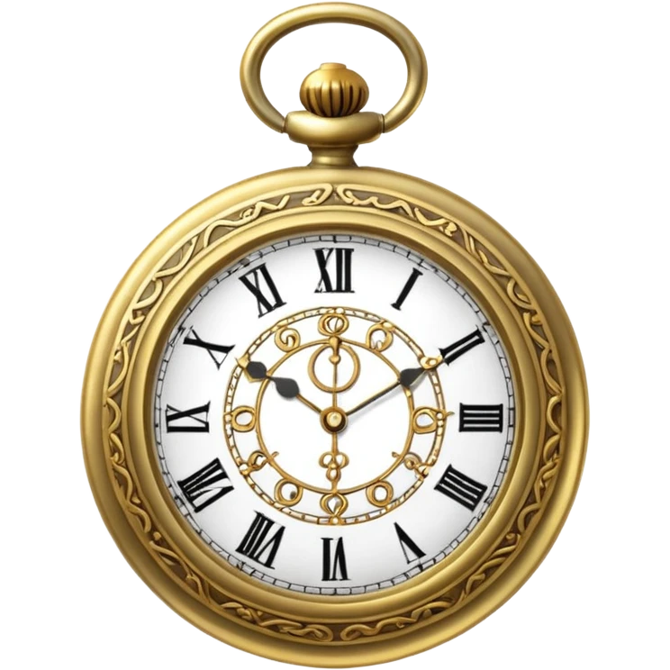 Old pocket watch with chain ￼ emoji