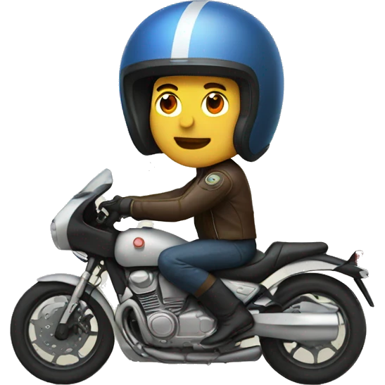 motorcyclist With helmet emoji