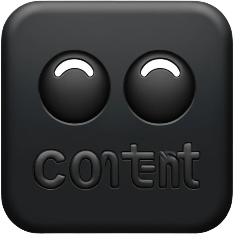 The word “CONTENT” emoji