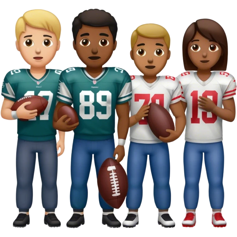 Filthy garbage with NFL football  emoji