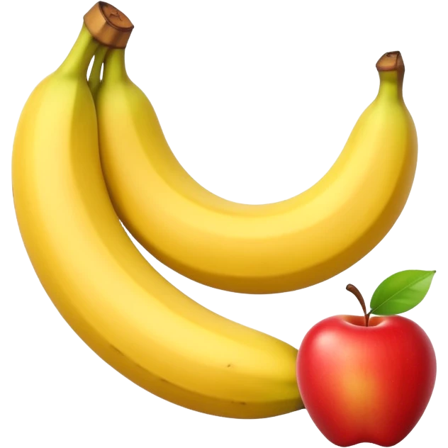 Banana and apple  emoji