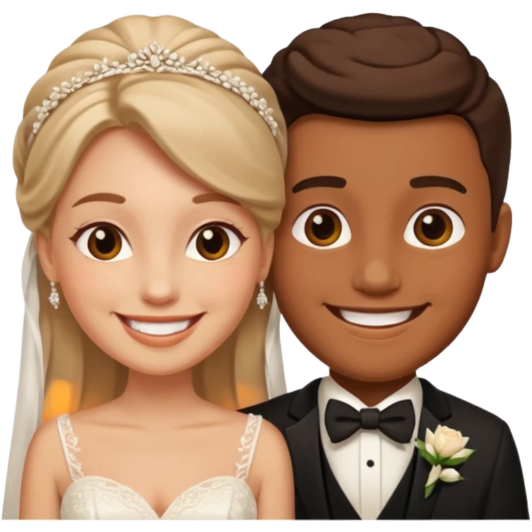 a man and woman its their marriage  emoji