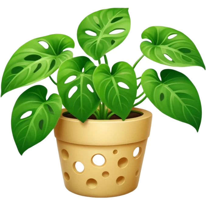 Swiss cheese pothos emoji