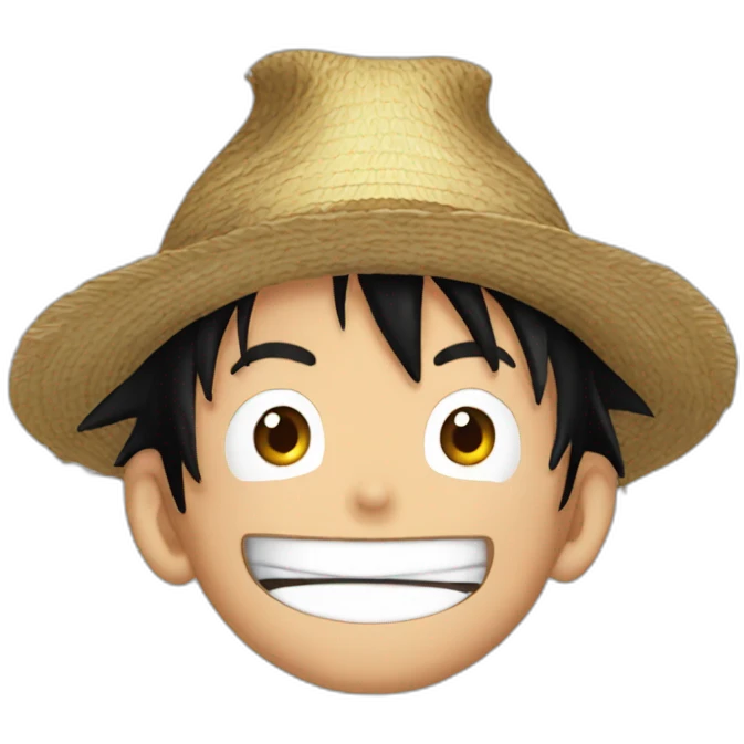 Monkey.d.luffy fait coucou de la main emoji