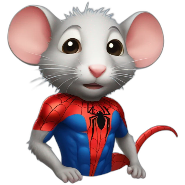 Rat with Spiderman  emoji