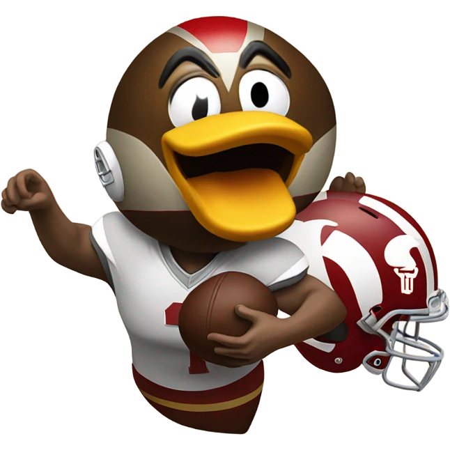 Brutus buckeye getting attacked by duck  emoji