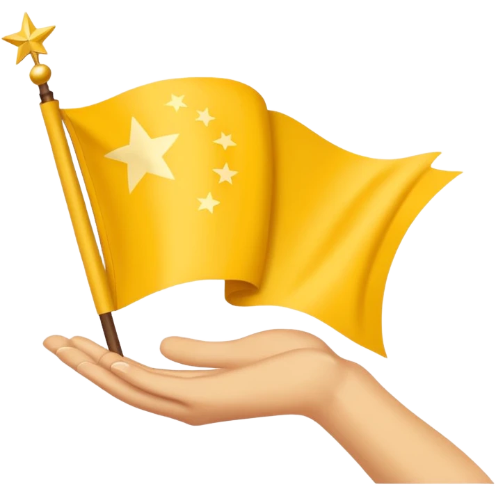 Chinar flag it has 80,000 stars and a hand emoji