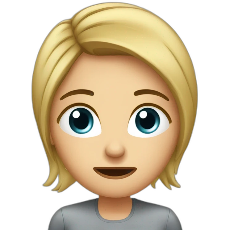 stressed employee women emoji