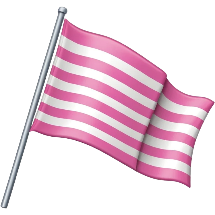 pink and white and pink flag emoji
