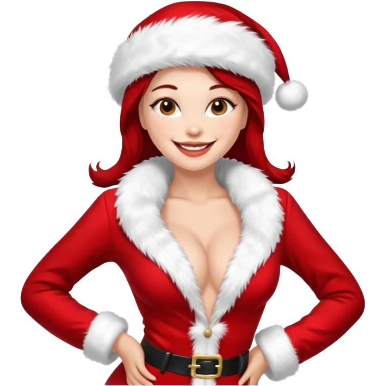 sexy female santa emoji