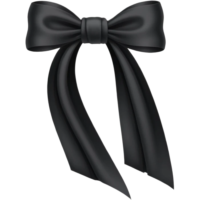 🎗️ this ribbon just one turn for honouring dead people but black emoji