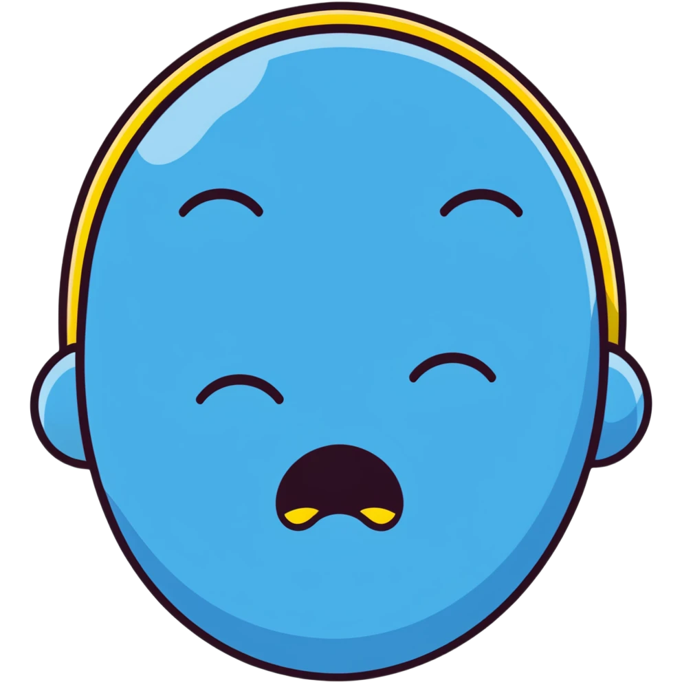 yellow emoji face making a 'whew' expression emoji