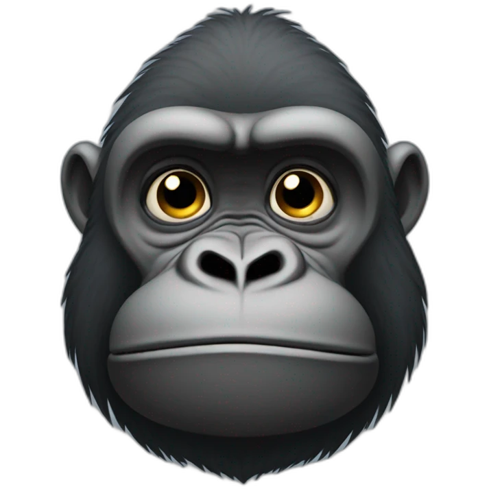 Sad gorila emoji
