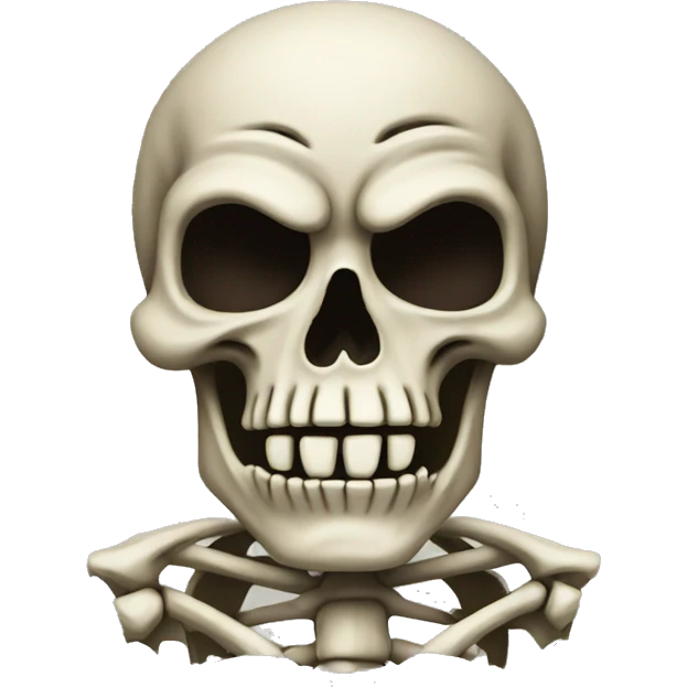 angry skeleton emoji