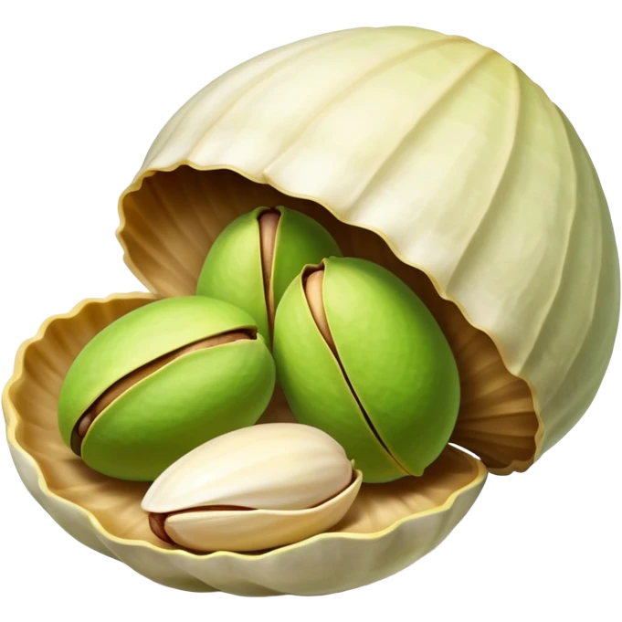 white roasted pistachio emoji