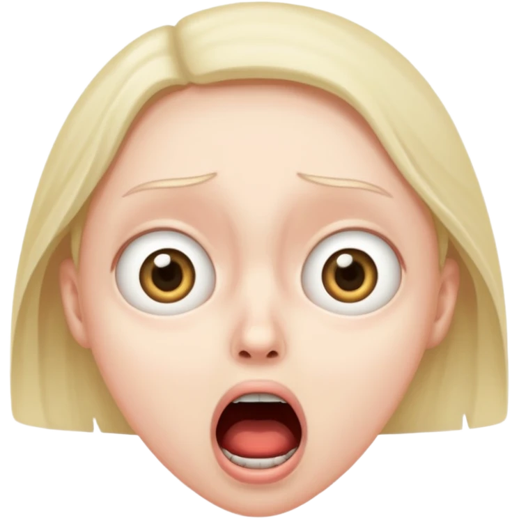 Frightened face emoji emoji