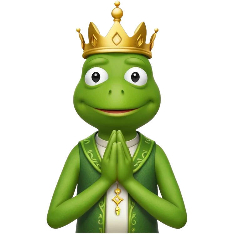 kermit the frog praying emoji