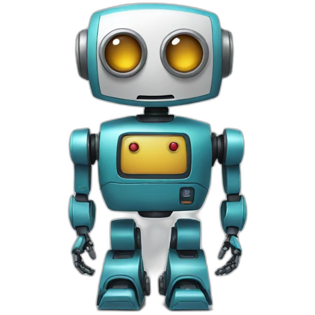friendly robot emoji