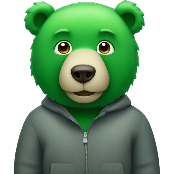 green bear emoji