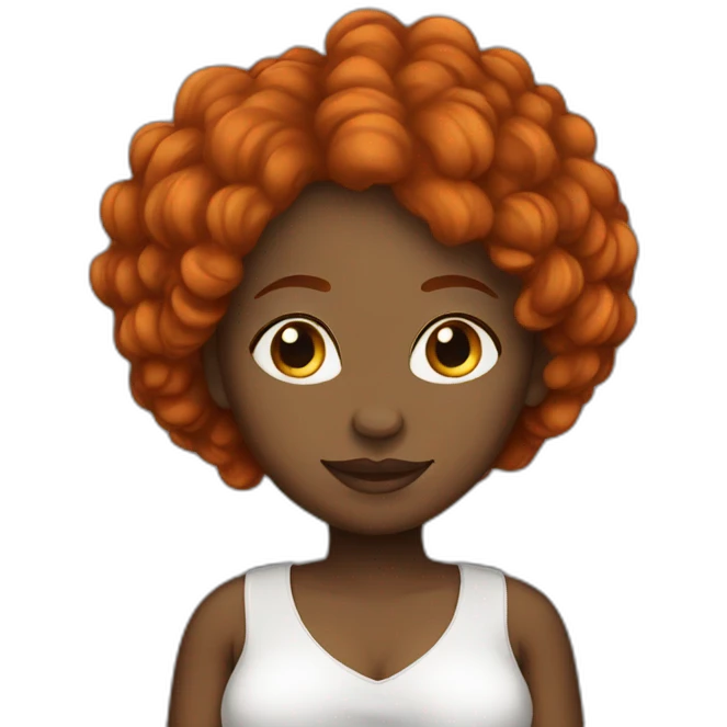 black woman redhead pregnant lesbian emoji