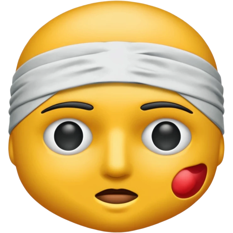 Blindfold no eyes emoji