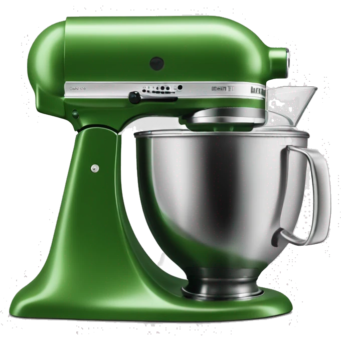Realistic fern green kitchenaid mixer  emoji