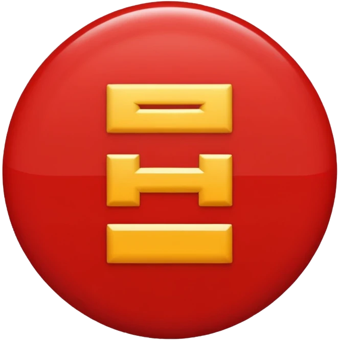 Chinese character 福 as a standalone apple style emoji icon emoji