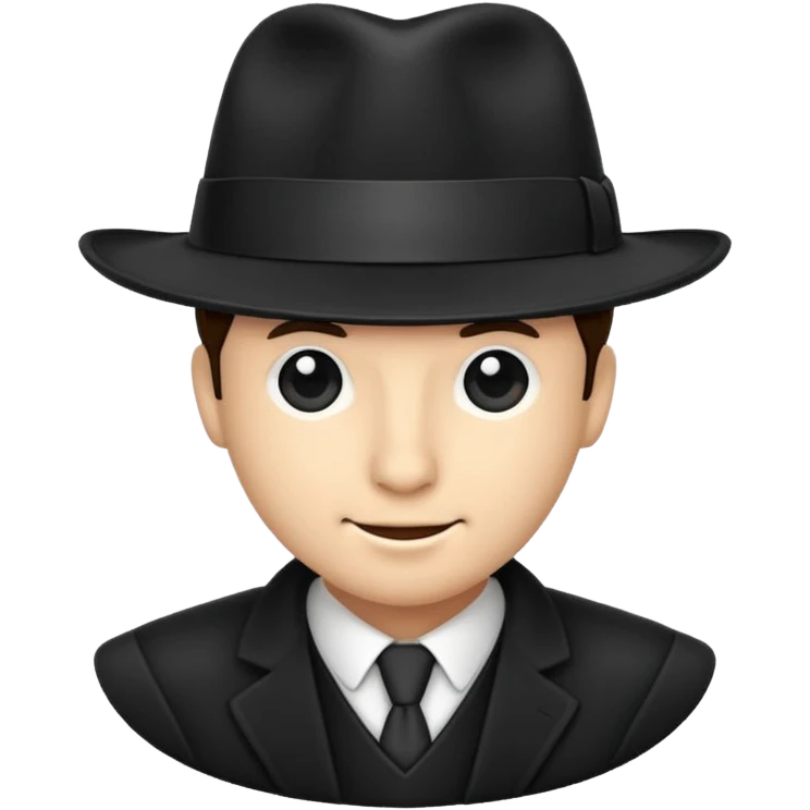  Black Fadora with no man or face or assecorys emoji