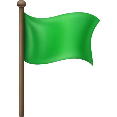 green flag emoji