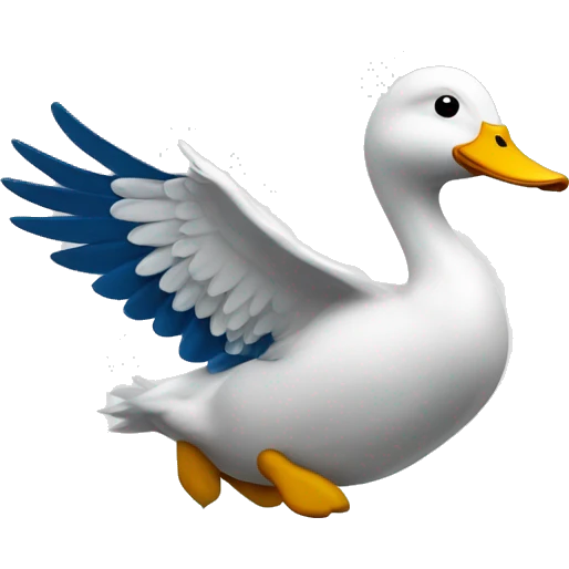 Un canard faisant du tir Sportif  emoji