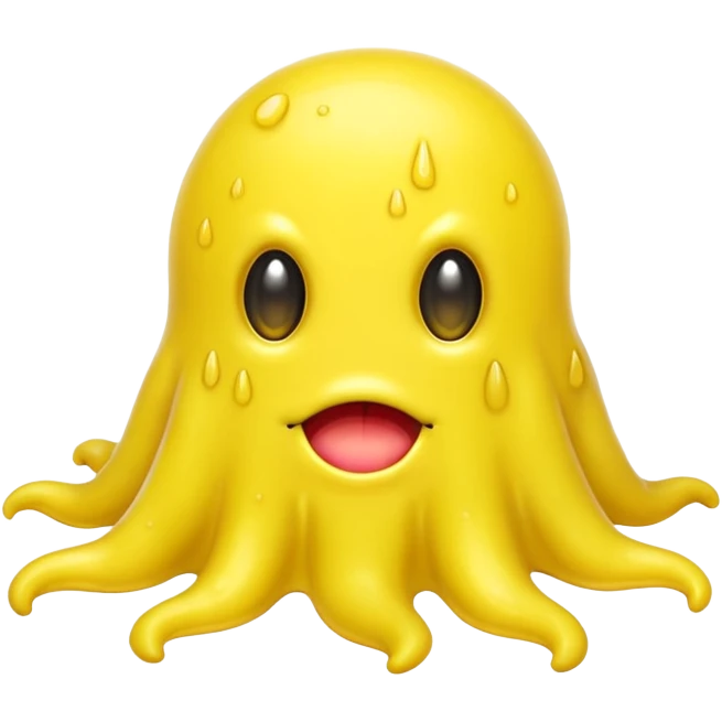 yellow slime monster emoji