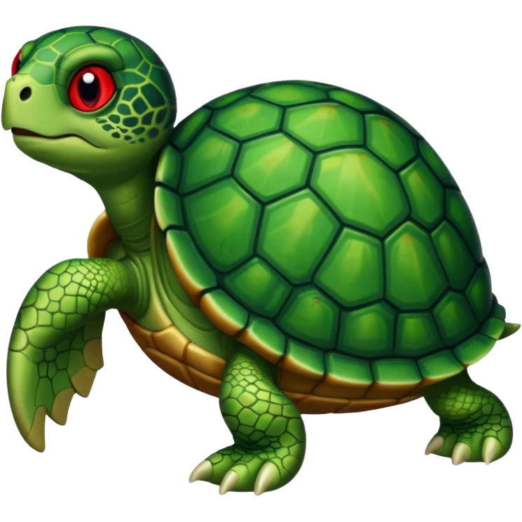 Eyes red turtle  emoji